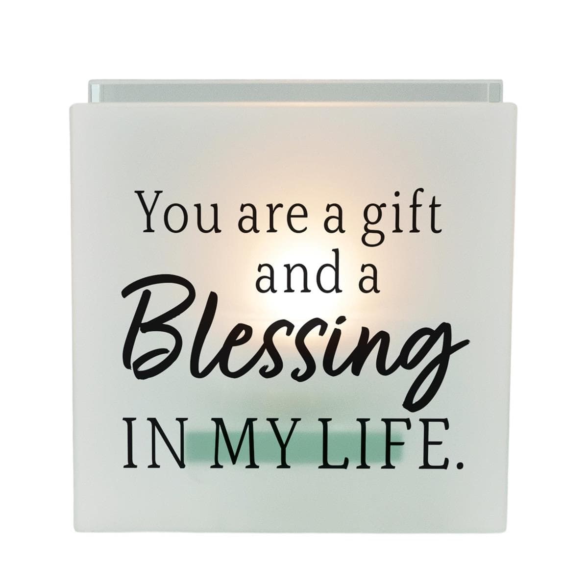 YOU ARE A GIFT AND A BLESSING LED TEALIGHT CANDLE HOLDER, picture 2