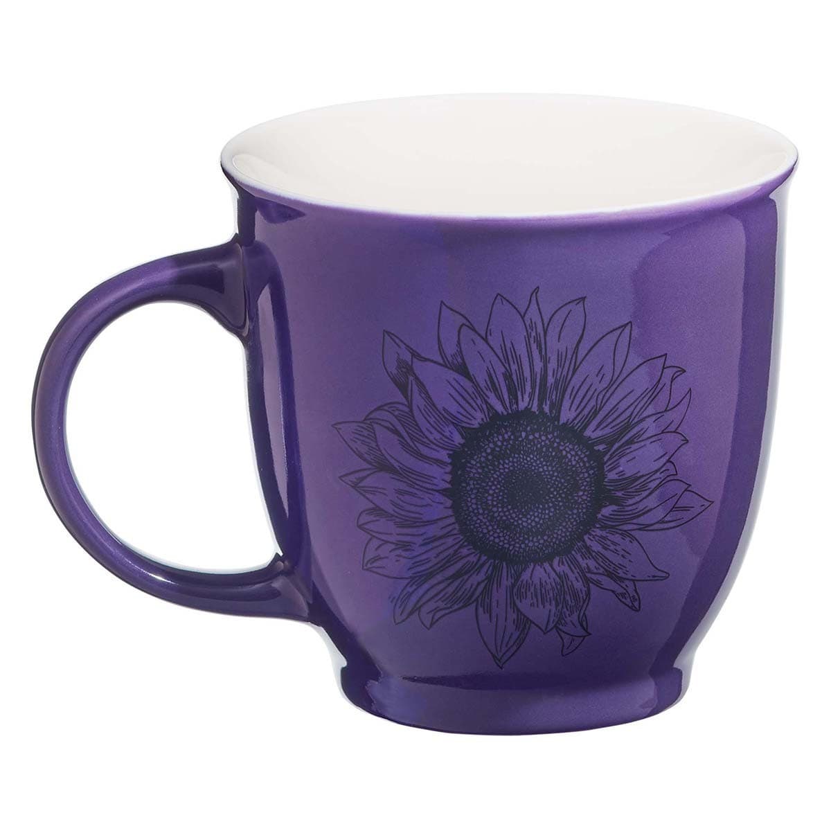 She is Clothed with Strength & Dignity - Proverbs 31:25 Purple Ceramic Mug, picture 2