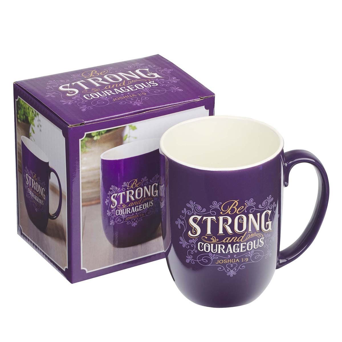 Be Strong and Courageous - Joshua 1:9 Ceramic Mug, picture 3
