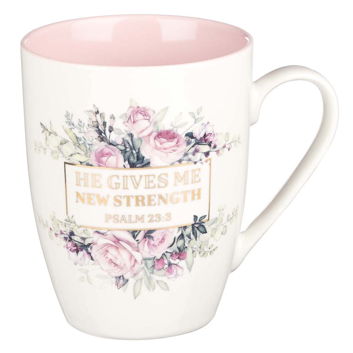 New Strength - Psalms 23:3 Ceramic Coffee Mug