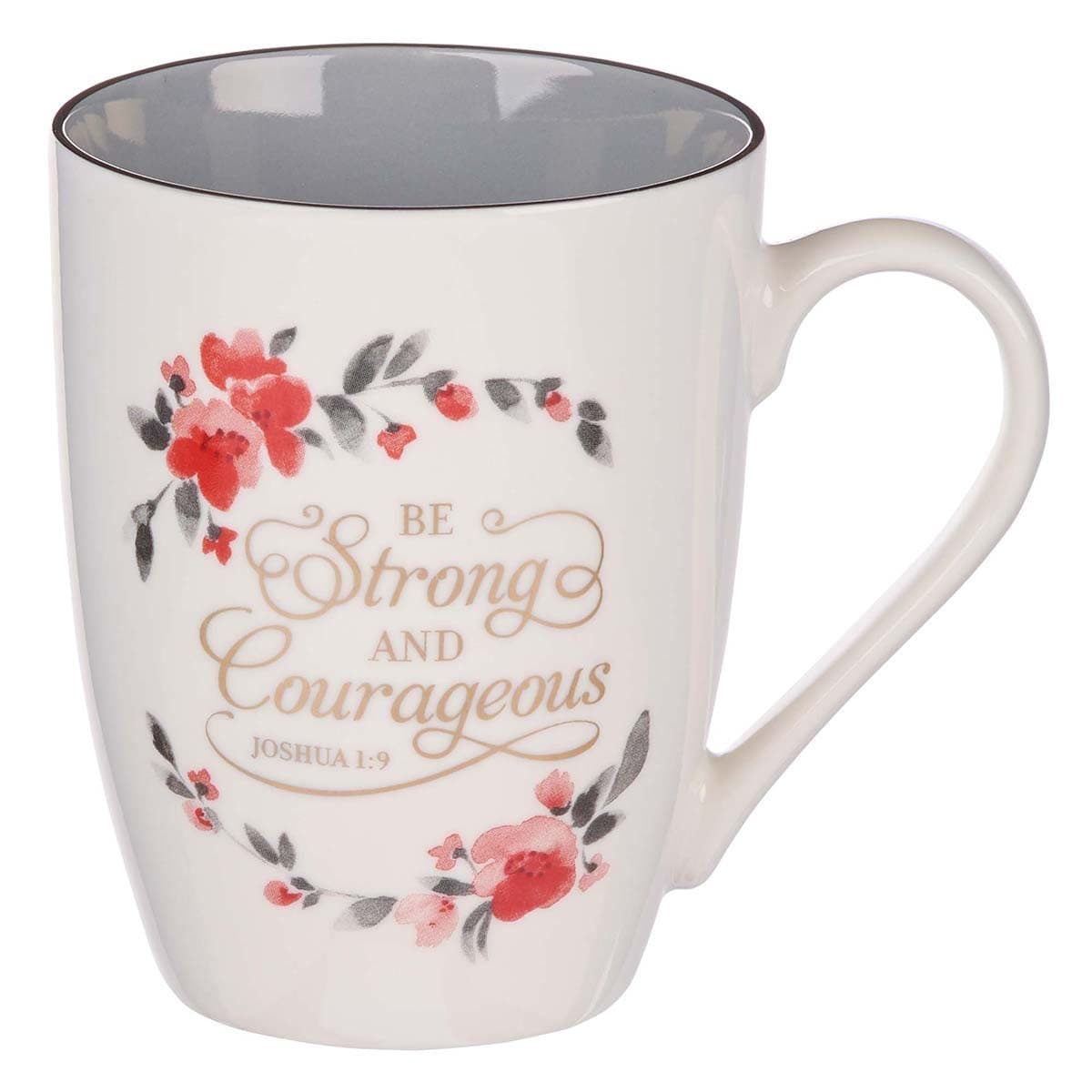Be Strong & Courageous – Joshua 1:9 Ceramic Coffee Mug