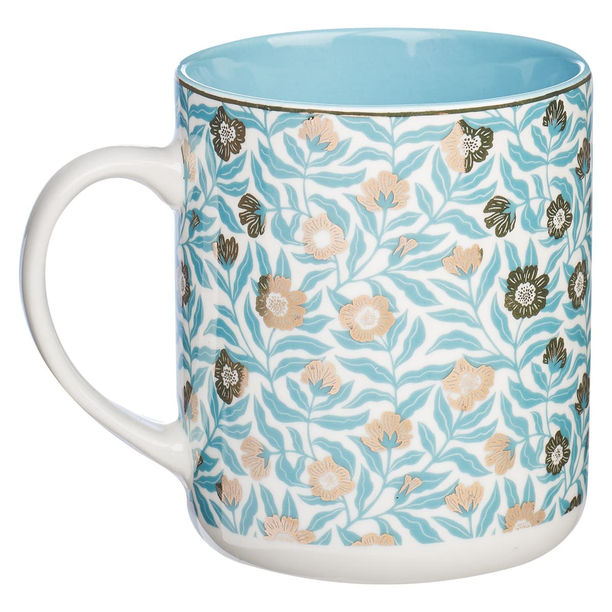 Sufficient Grace – 2 Corinthians 12:9 Teal Ceramic Coffee Mug, picture 2