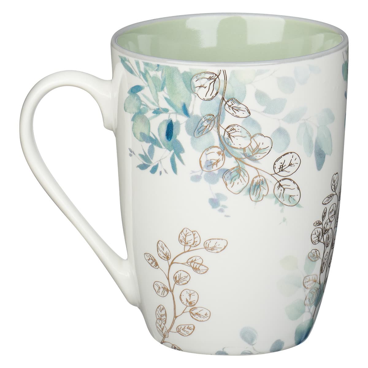 Beautiful in its Time - Ecclesiastes 3:11 Blue Floral Ceramic Mug, picture 2