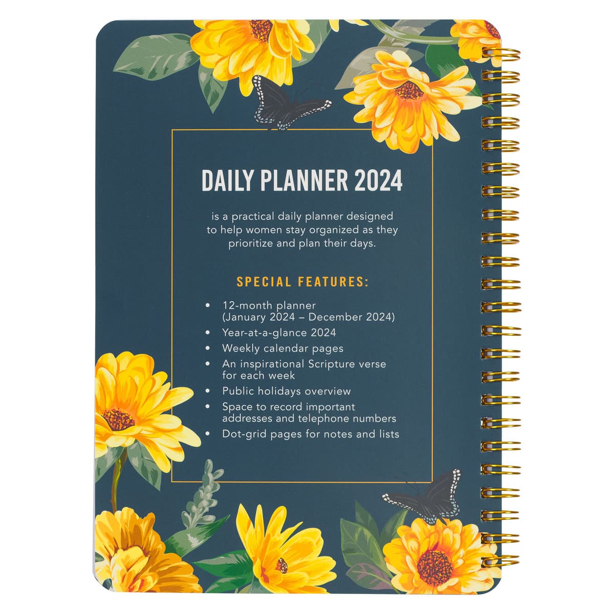 2024 Grateful and Blessed Wirebound Weekly Planner, picture 2