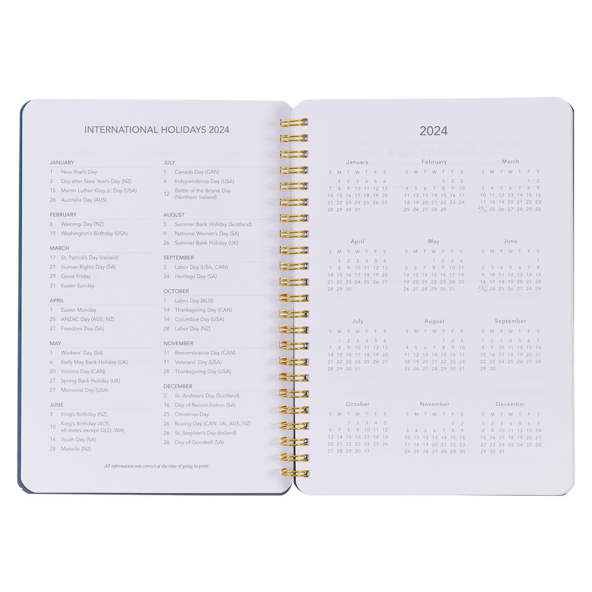 2024 Grateful and Blessed Wirebound Weekly Planner, picture 5