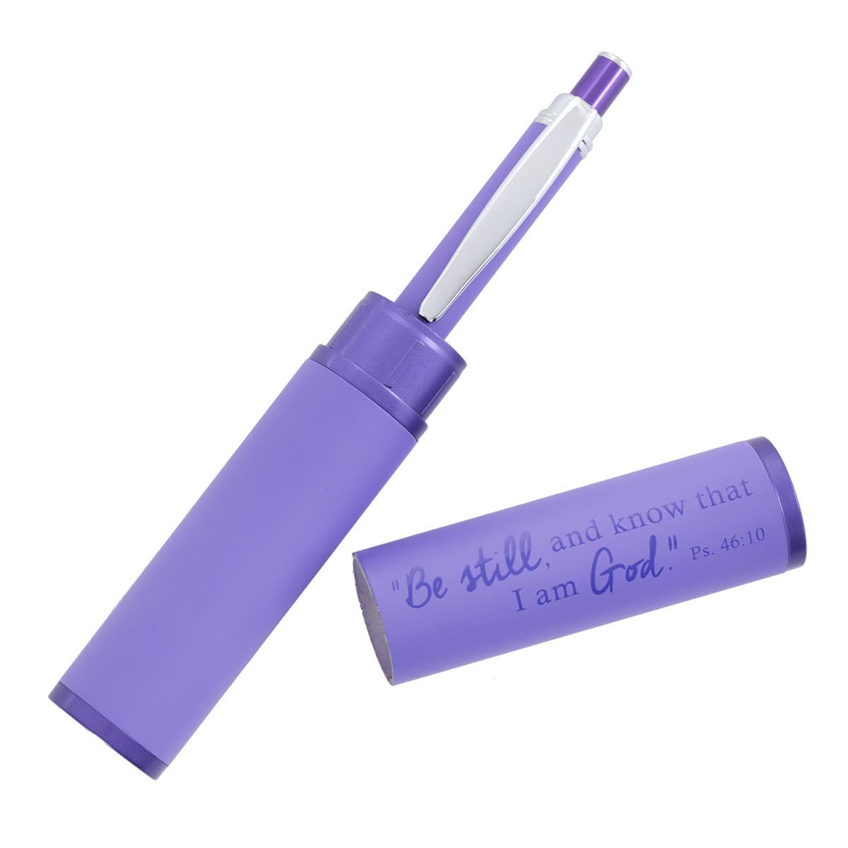 Be Still and Know - Psalm 46:10 Purple Gift Pen and Case, picture 2