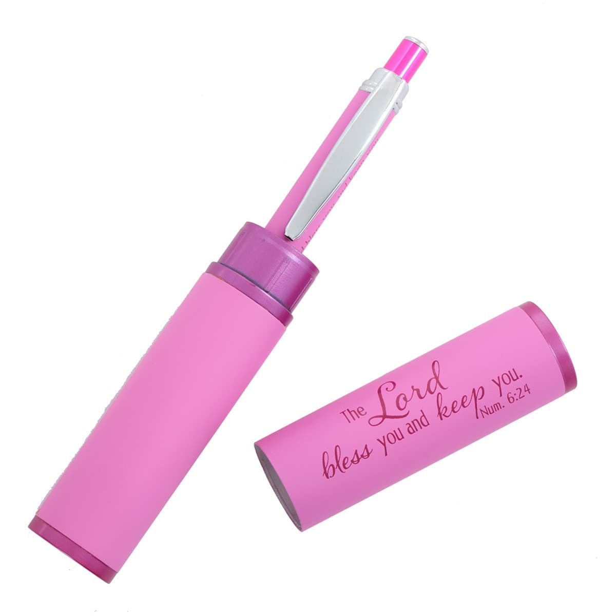 Bless You and Keep You - Numbers 6:24 Pink Gift Pen and Case, picture 2