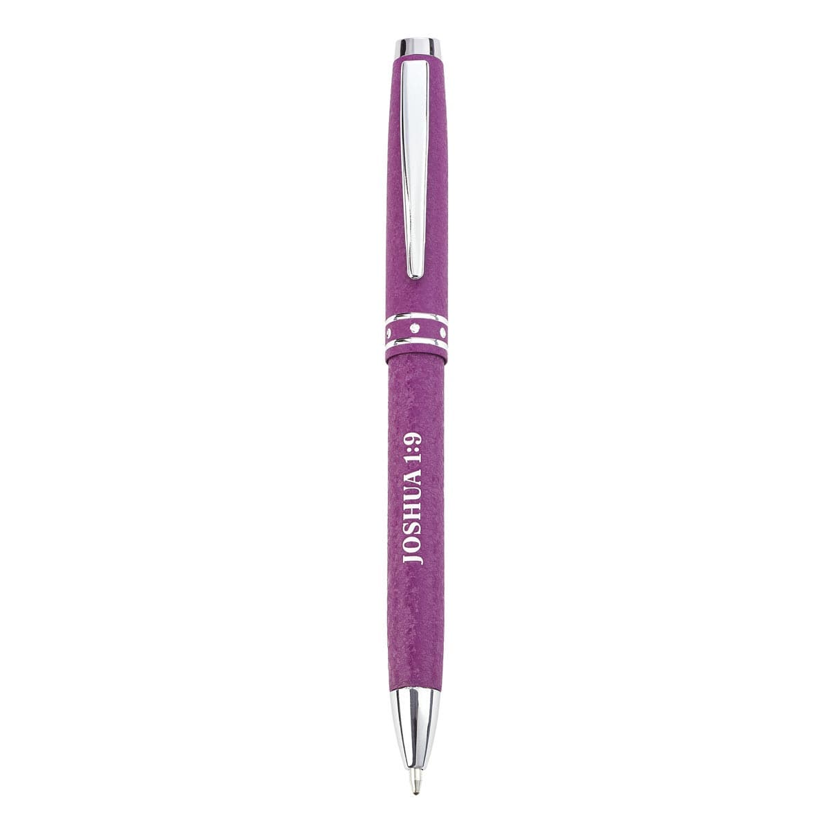 Strong & Courageous – Joshua 1:9 Purple Gift Pen, picture 2
