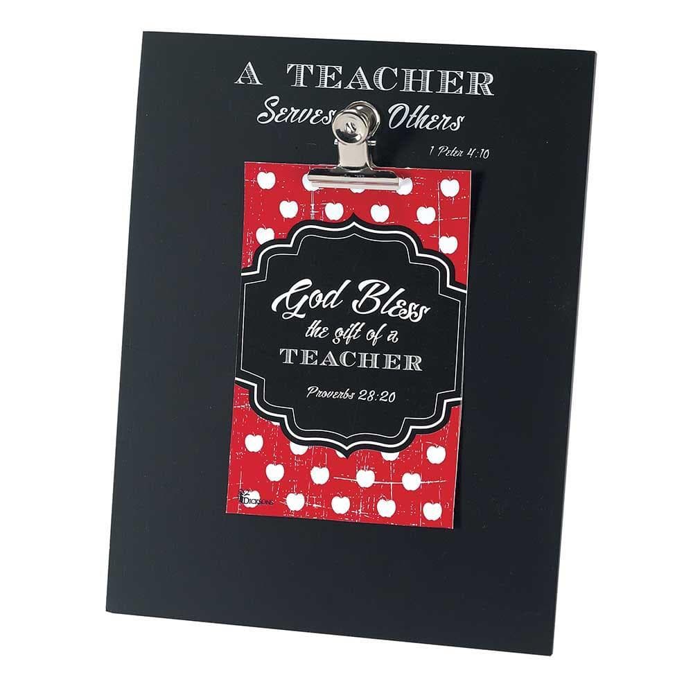 TEACHER GOD BLESS PROV.28:20 CHALKBOARD