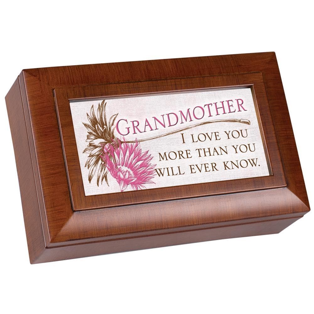 GRANDMOTHER LOVE YOU MORE PETITE MUSICAL JEWELRY BOX