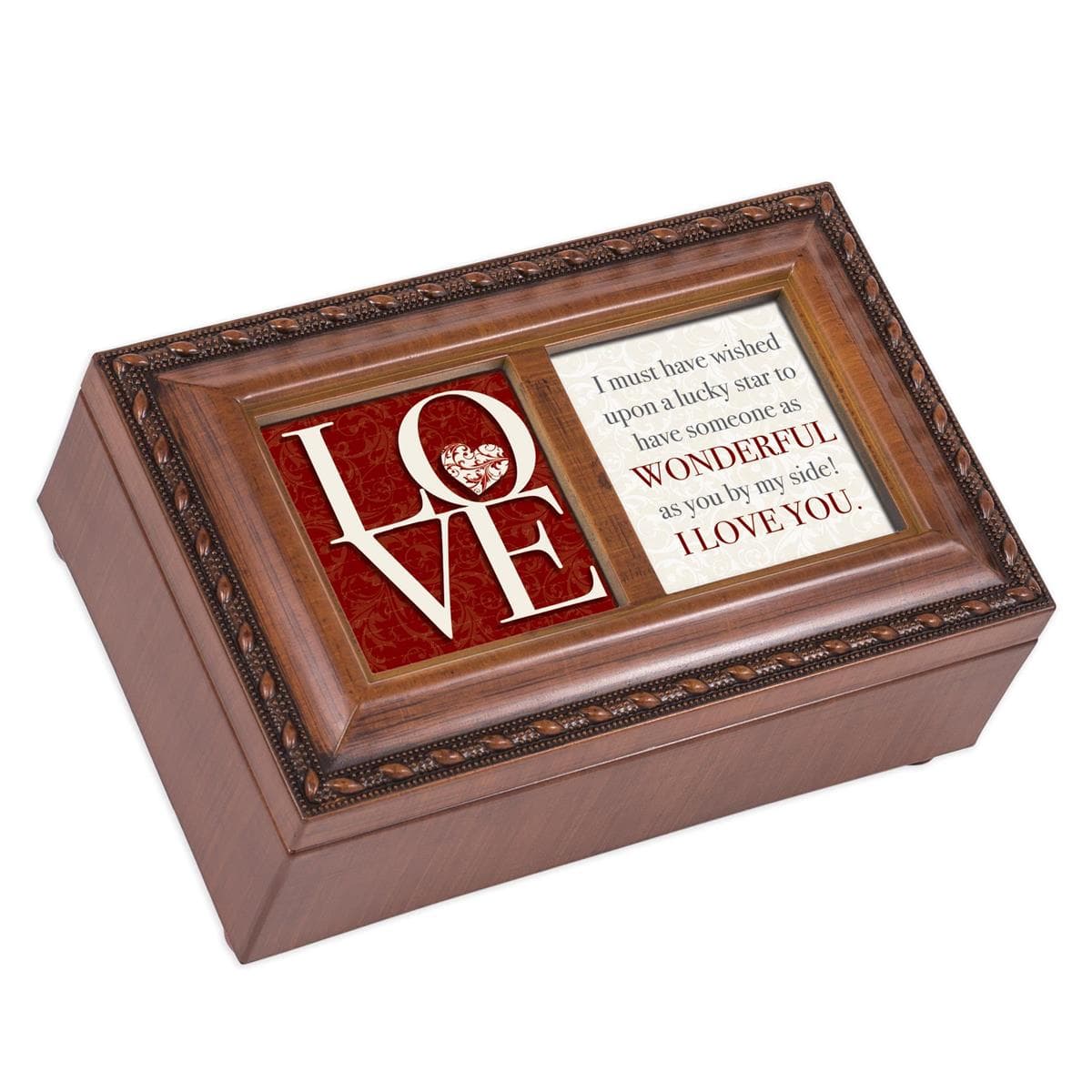 LOVE WONDERFUL YOU BY MY SIDE MUSICAL JEWELLERY BOX