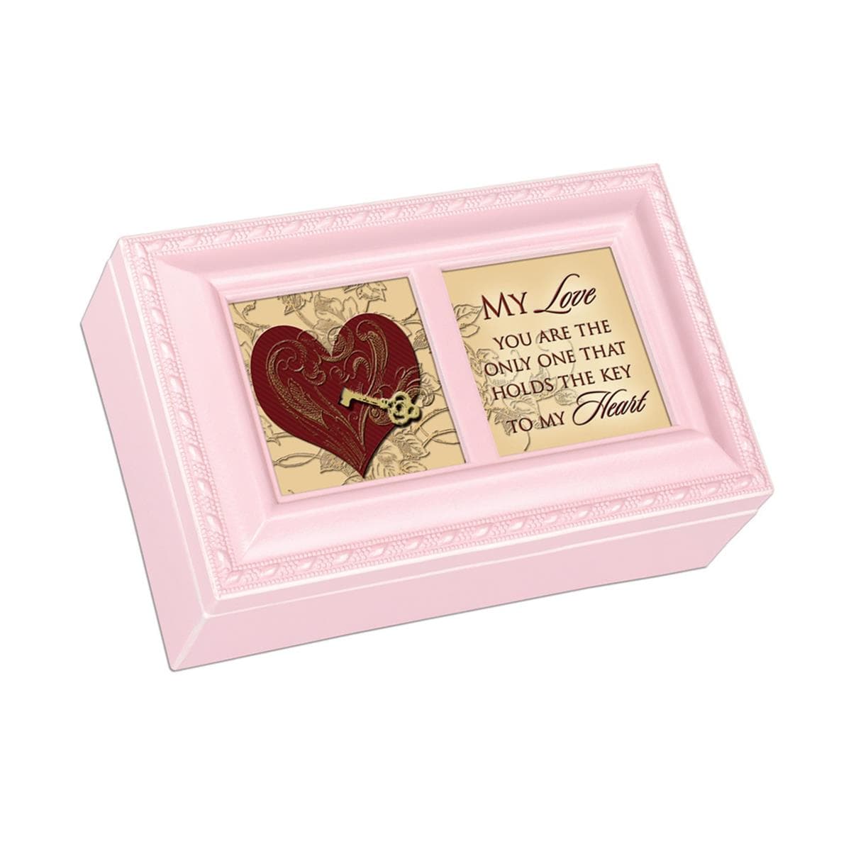 MY LOVE / HOLDS THE KEY TO MY HEART MUSICAL JEWELLERY BOX