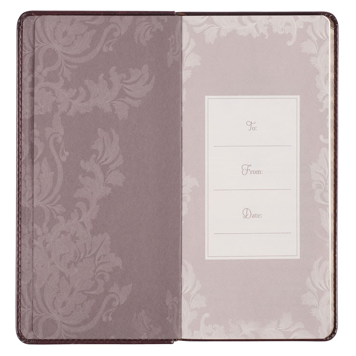 Promises to Strengthen Your Faith Brown Faux Leather Gift Book, picture 4