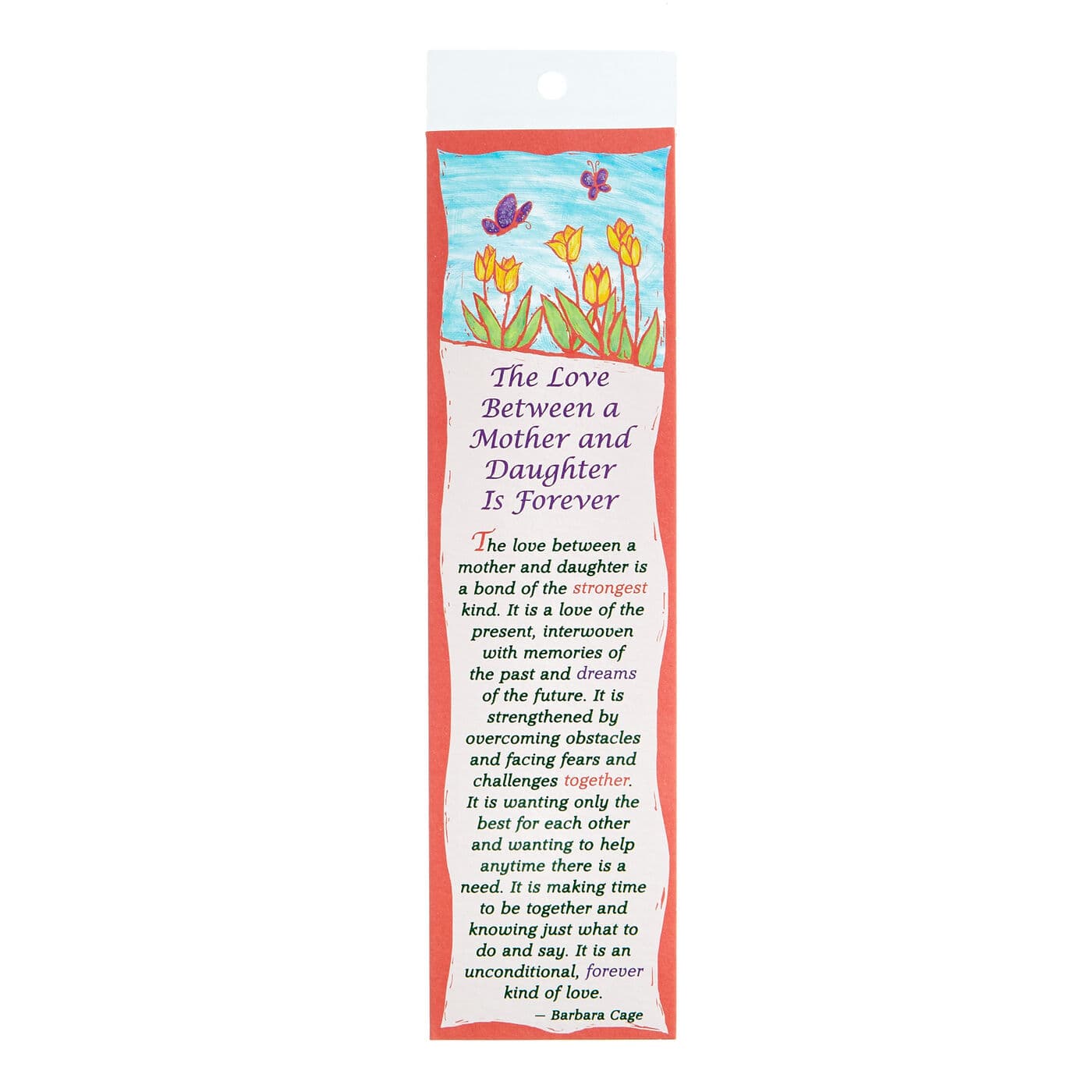 The Love Between A Mother And Daughter Is Forever Blue Mountain Arts Bookmark