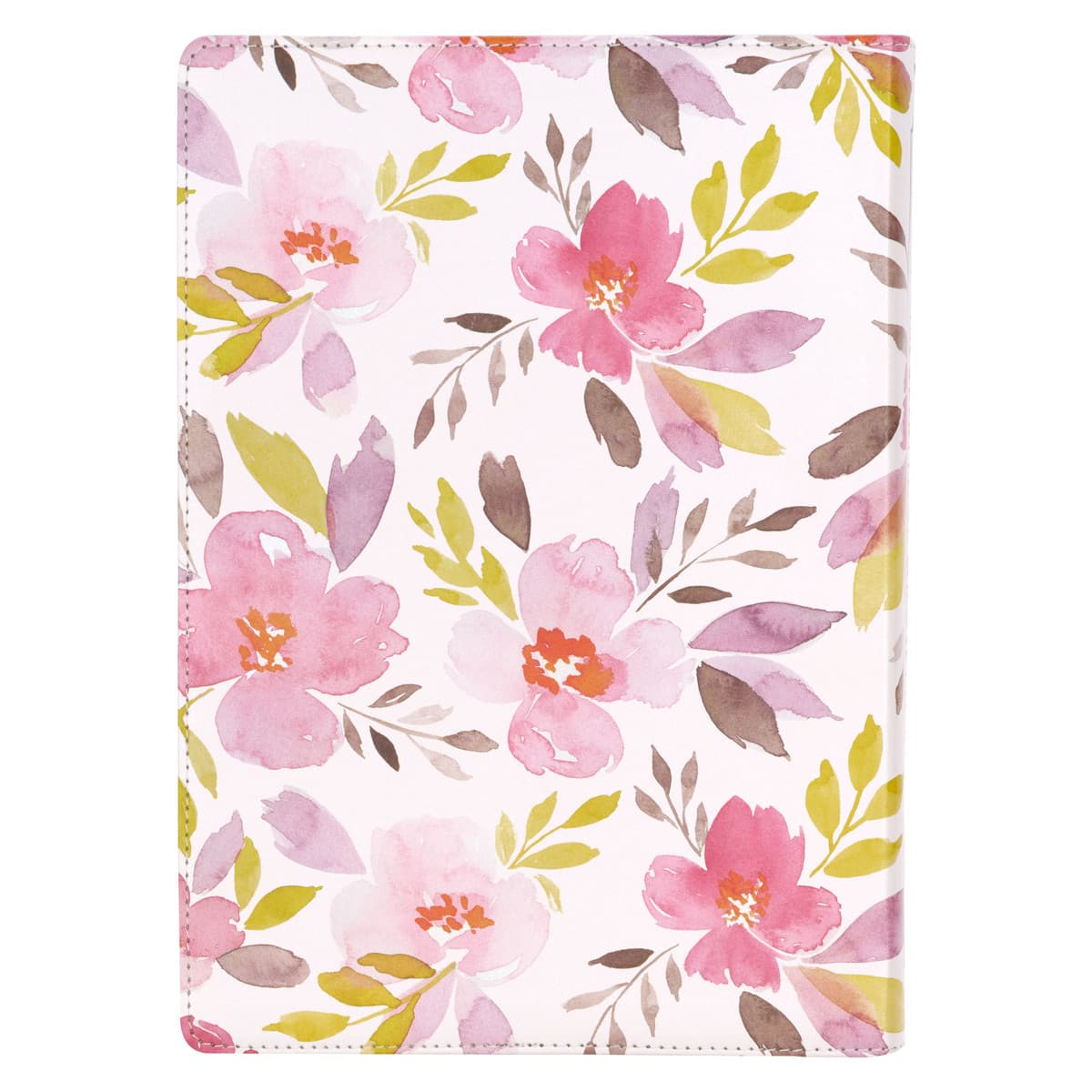 Pink Floral Faux Leather Spiritual Growth Bible, picture 2