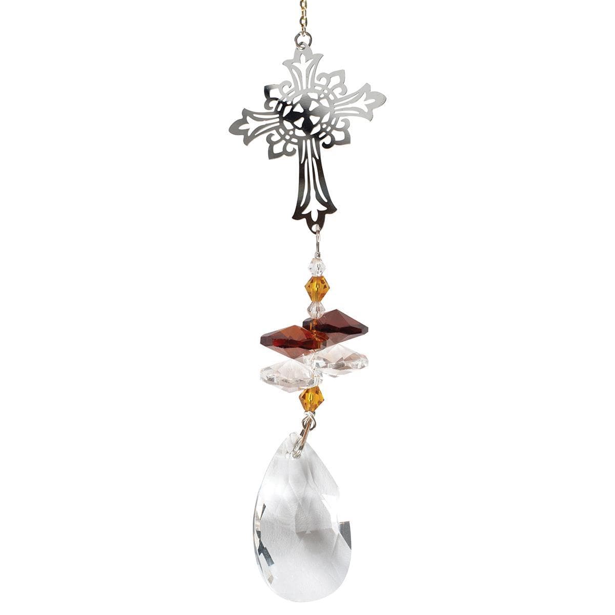 SUNCATCHER CROSS CRYSTAL 10IN, picture 2