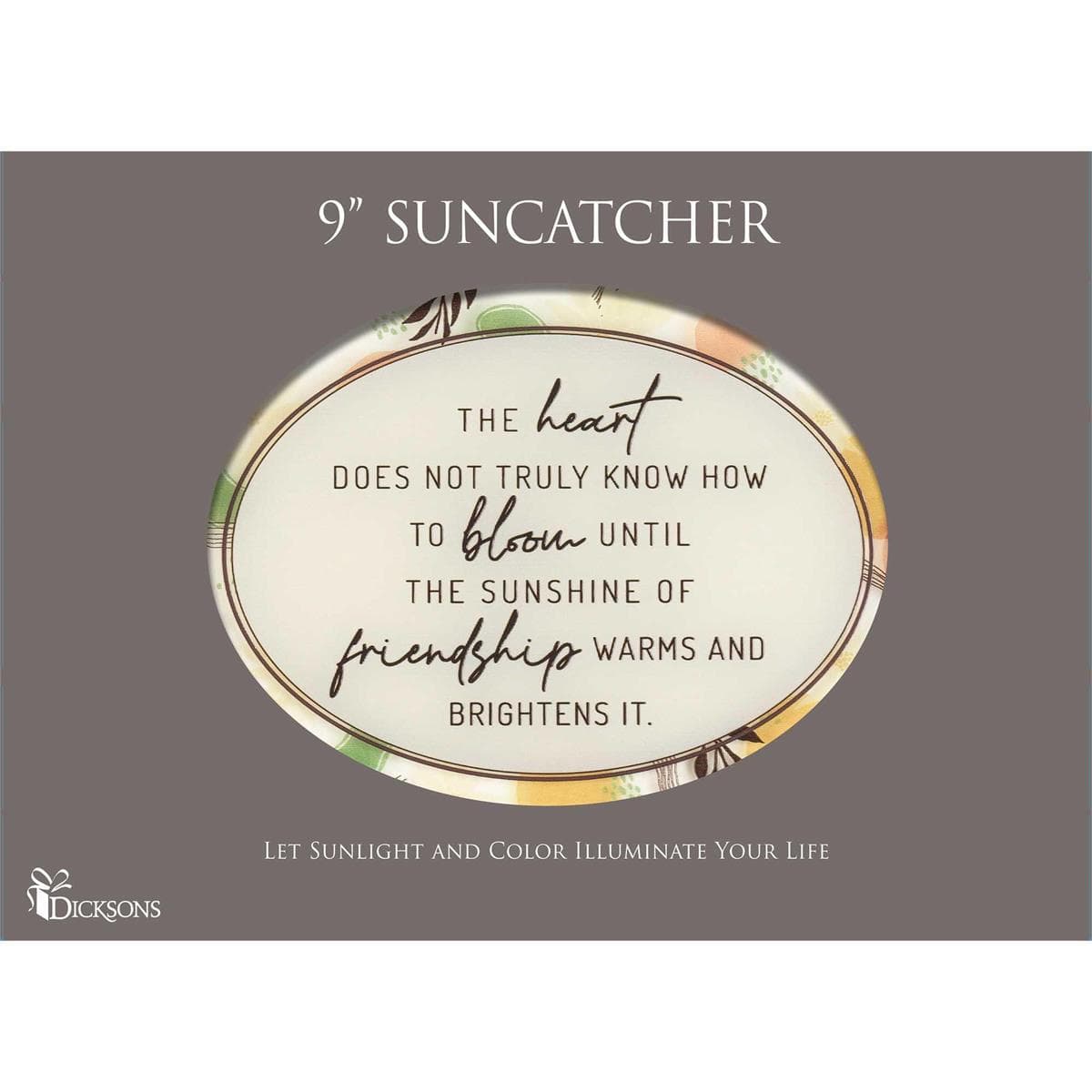 FRIEND HEART 9IN OVAL SUNCATCHER, picture 2