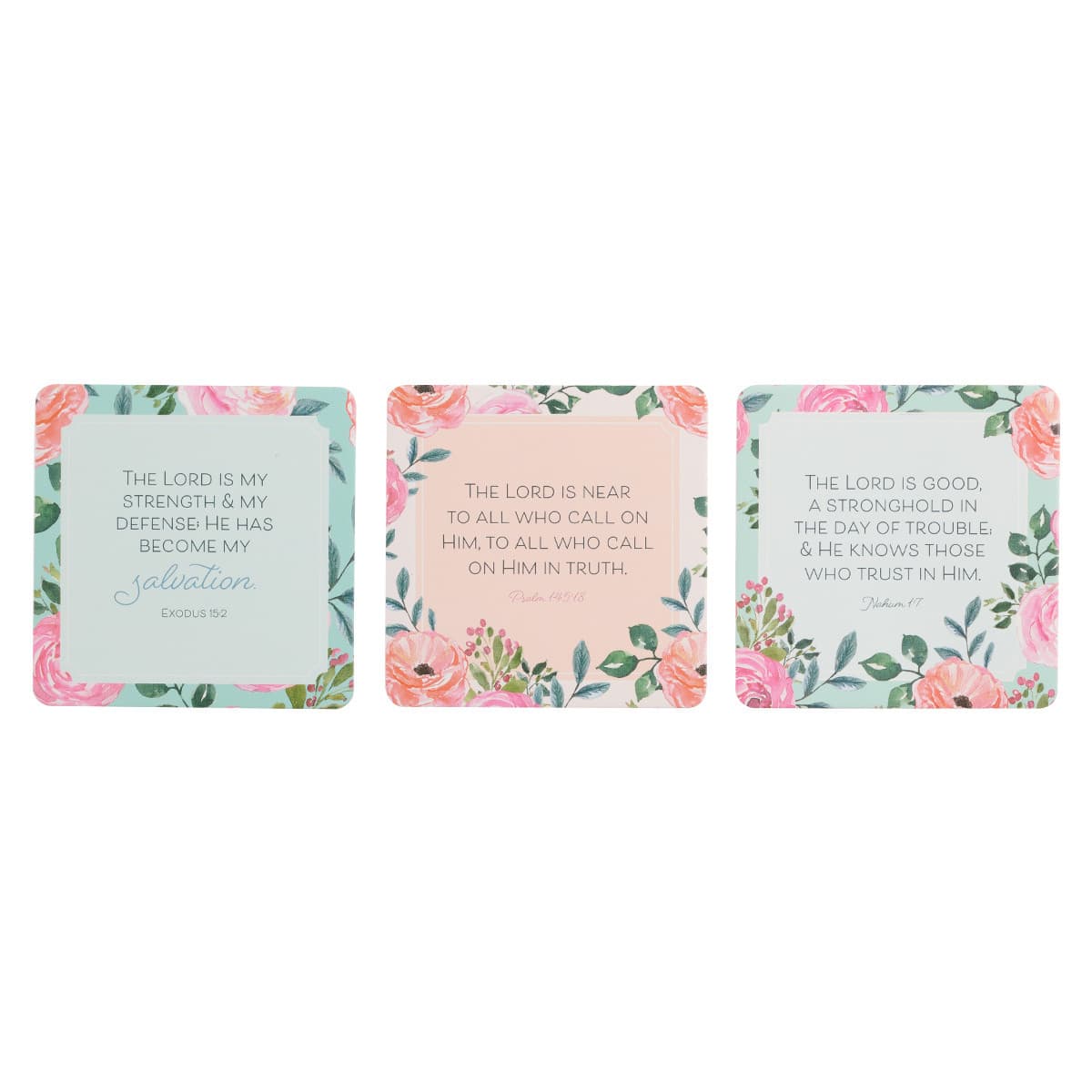 101 Bible Verses For Moms Coral Pink Scripture Cards in a Tin, picture 3