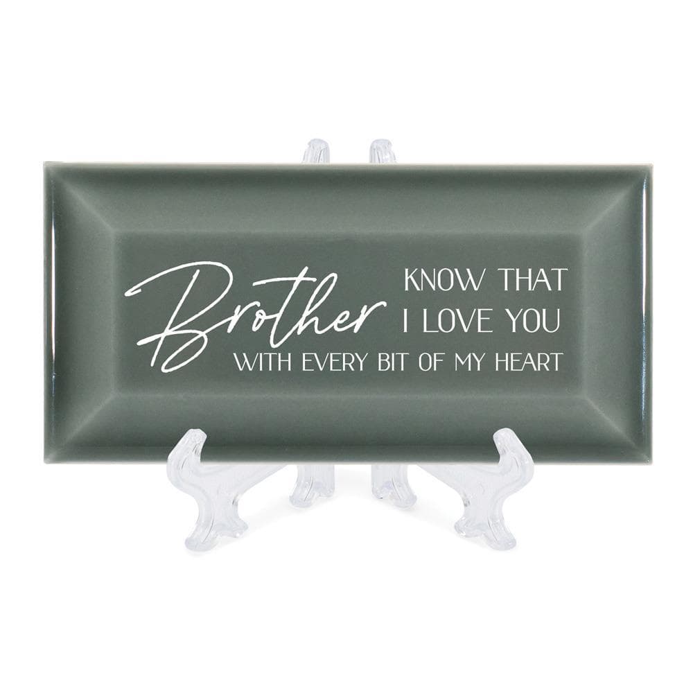 BROTHER KNOW THAT I GREY TABLETOP TILE