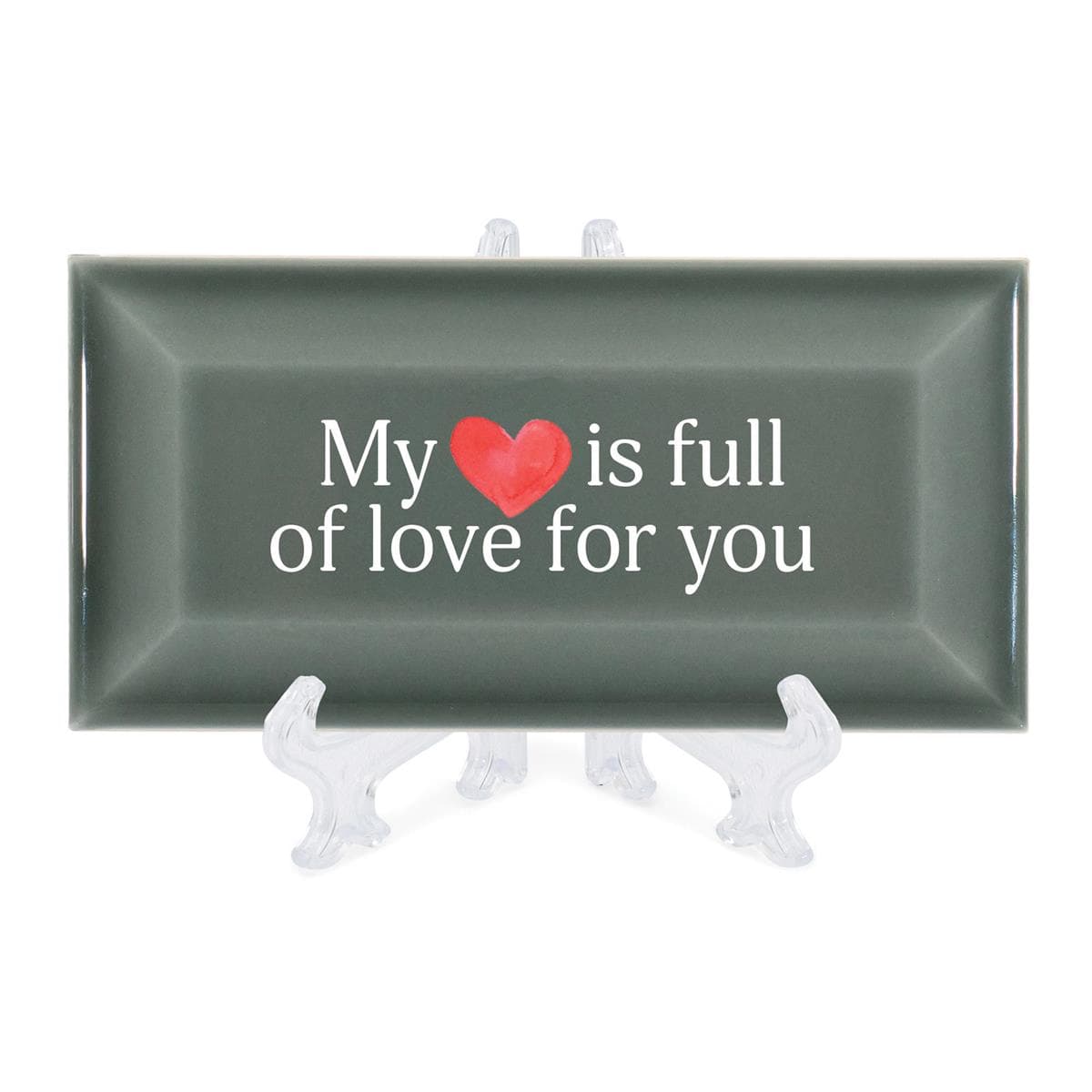 MY HEART IS FULL BLUSH TABLETOP TILE