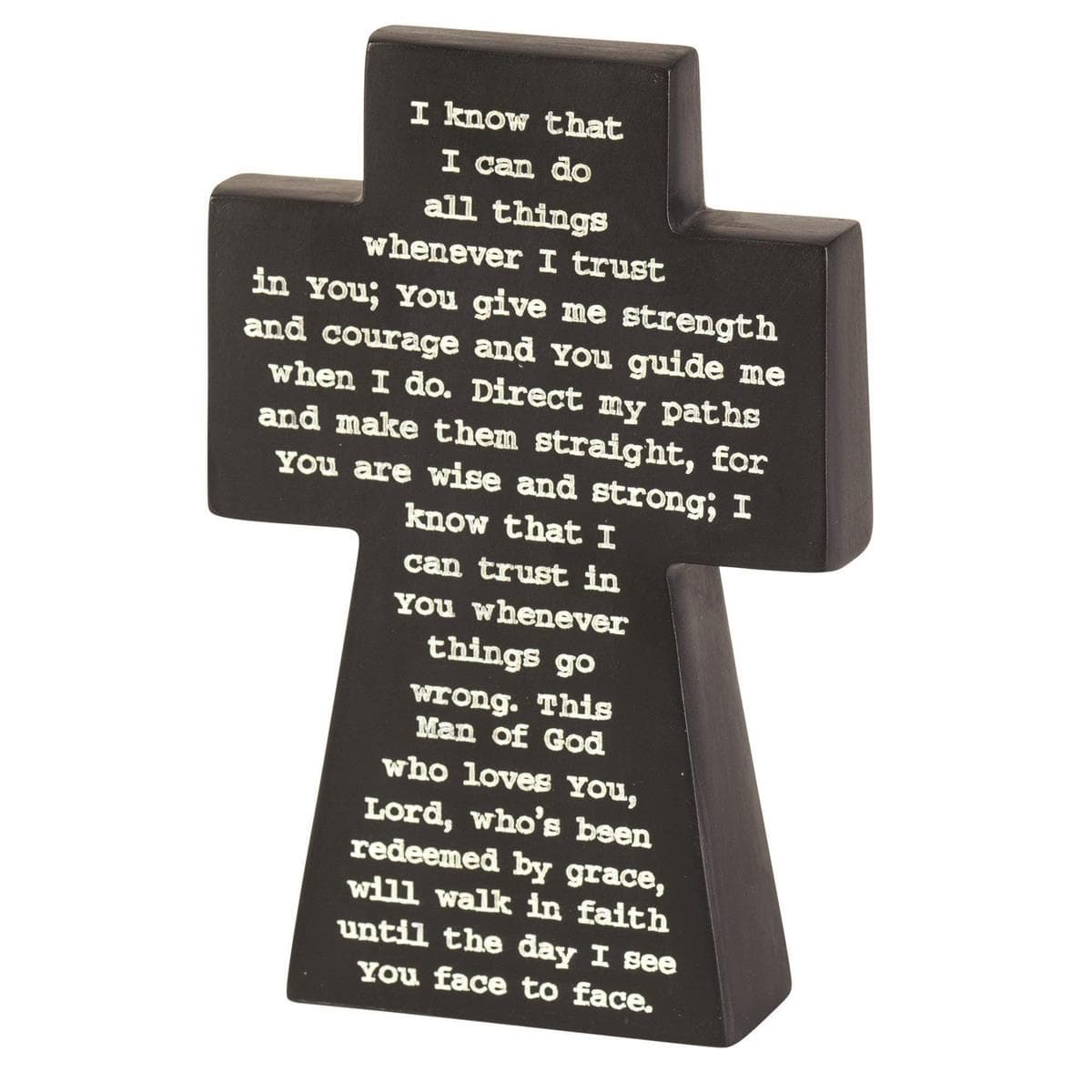 MAN OF GOD RESIN TABLETOP CROSS, picture 3