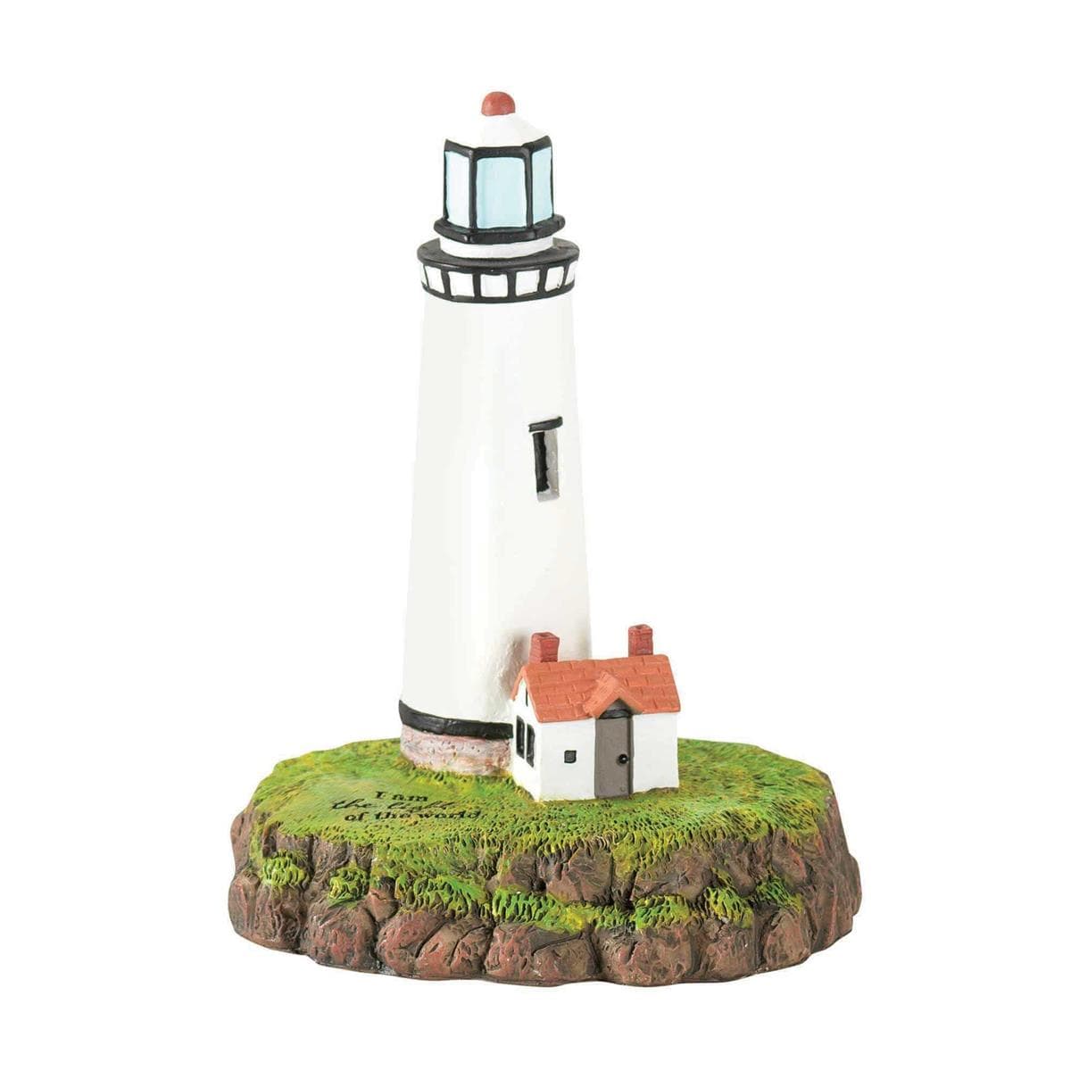 LIGHTHOUSE LIGHTED 4.75"H RESIN FIGURINE