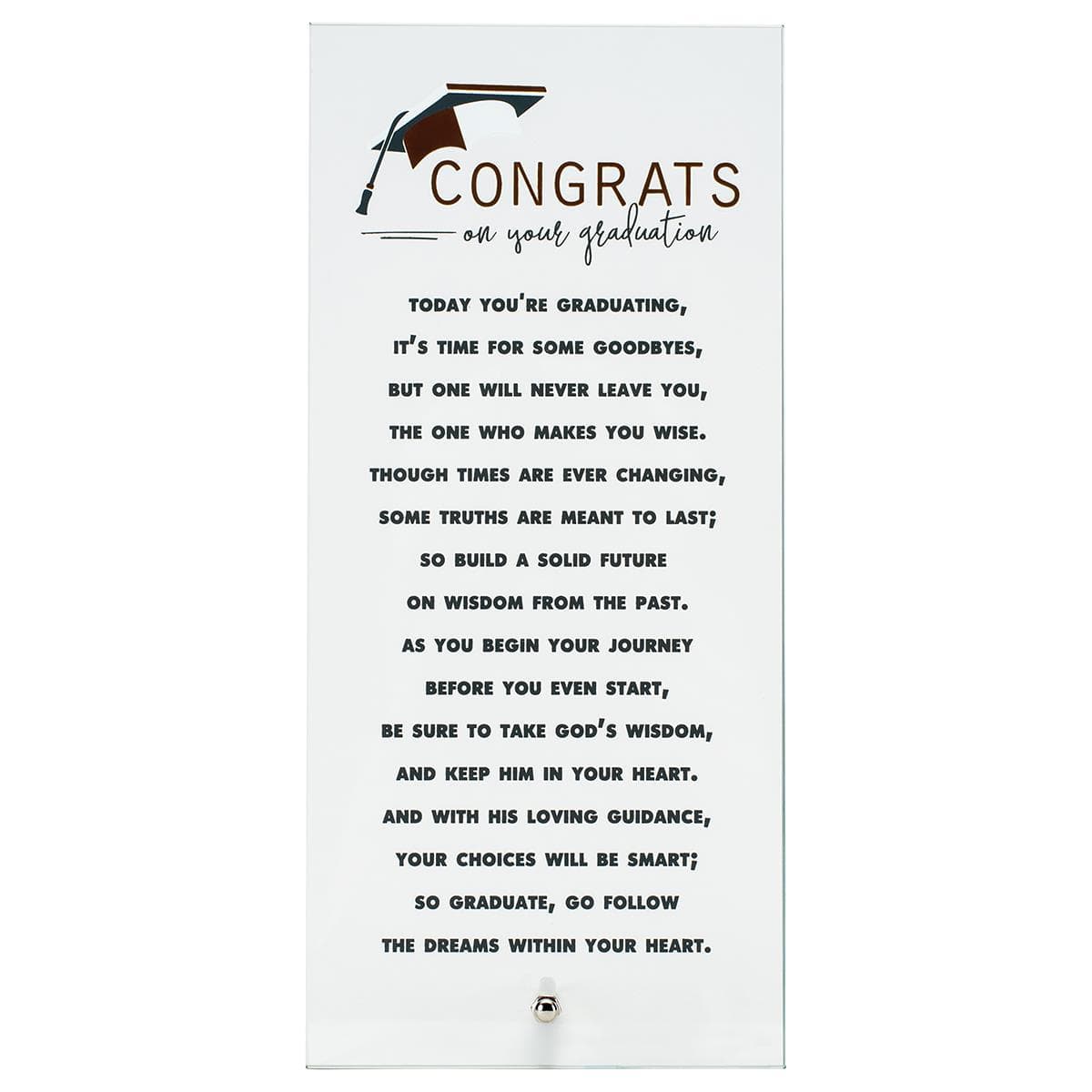 GRADUATION GLS 4 3/4"X10" TABLETOP PLAQUE, picture 3