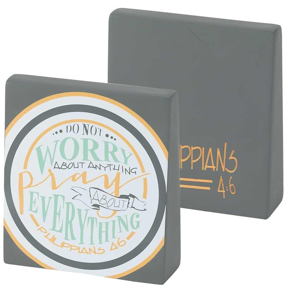 PRAY MORE RESIN TABLETOP WEDGE