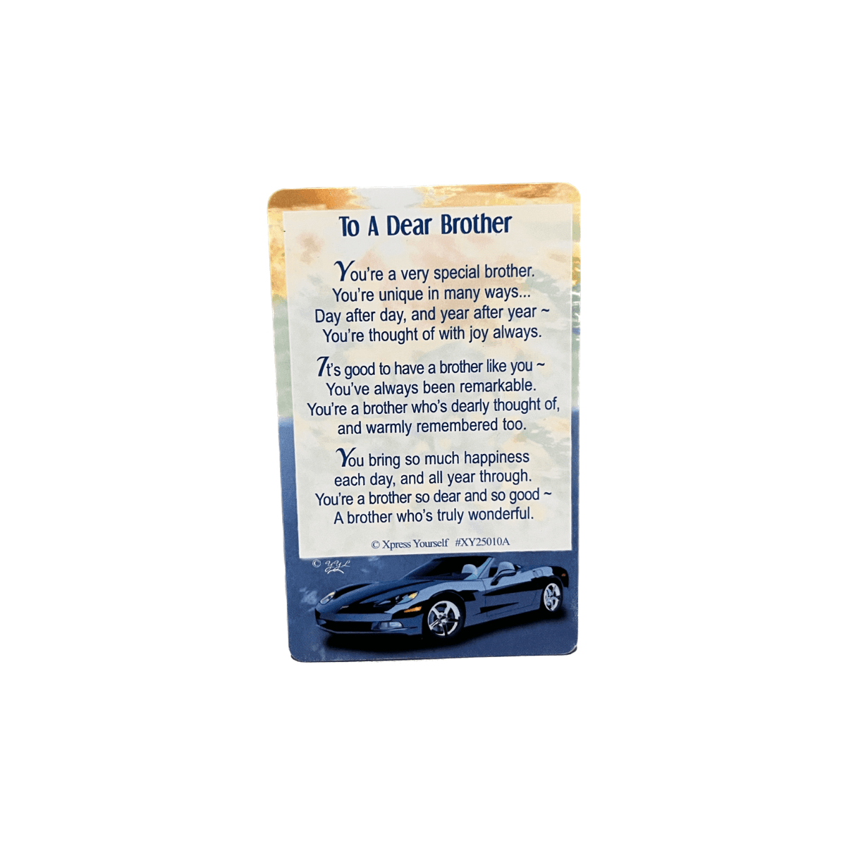 To A Dear Brother Keepsake Wallet Card