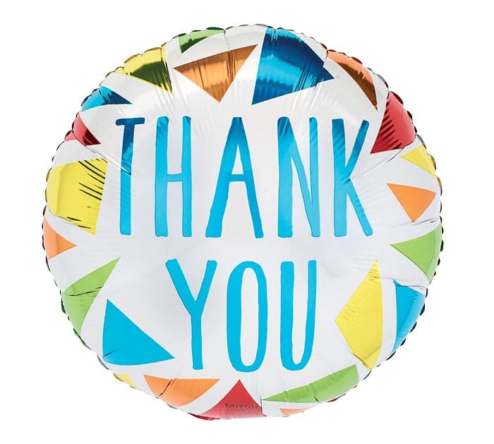 THANK YOU TRIANGLES 17"PKG BALLOON