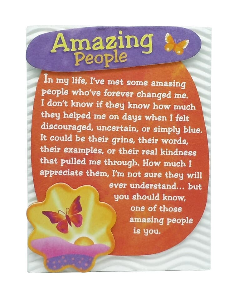 "Amazing People" Magnet with Easel Back