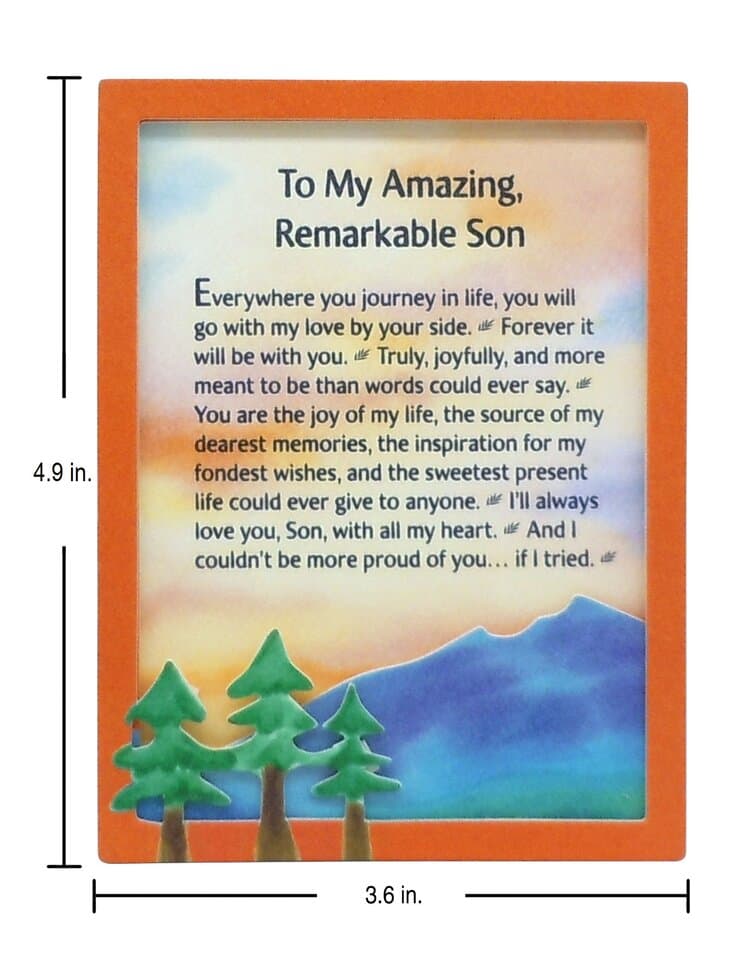 "To My Amazing, Remarkable Son" Magnet with Easel Back, picture 2