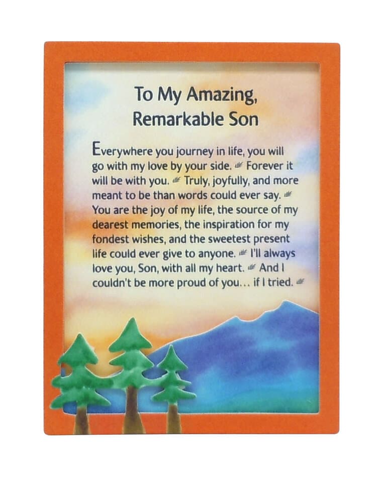 "To My Amazing, Remarkable Son" Magnet with Easel Back