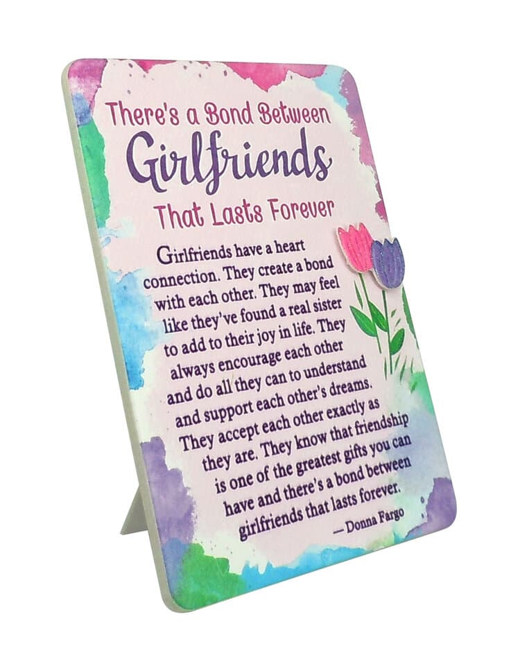 "There's a Bond Between Girlfriends That Lasts Forever" Magnet with Easel Back, picture 3