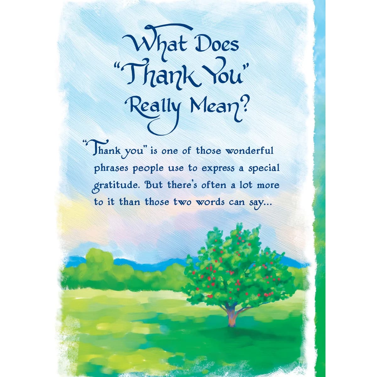 What Does Thank You Really