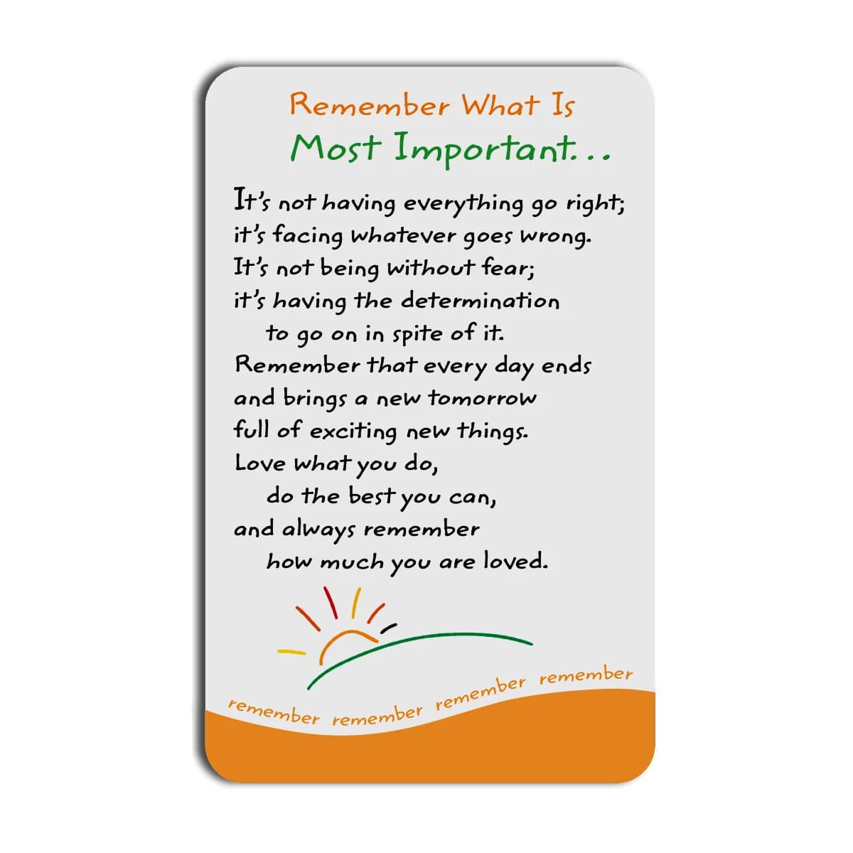 Most Important Blue Mountain Arts Wallet Card