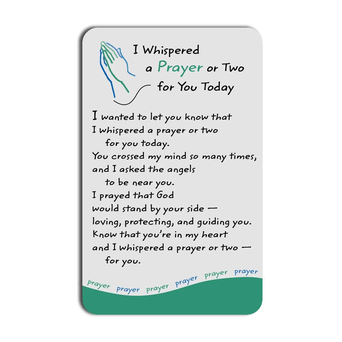 A Prayer Or Two Blue Mountain Arts Wallet Card