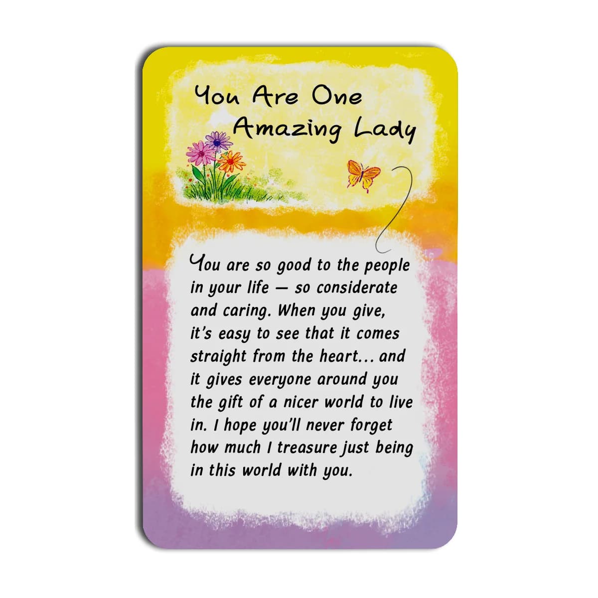 One Amazing Lady Blue Mountain Arts Wallet Card