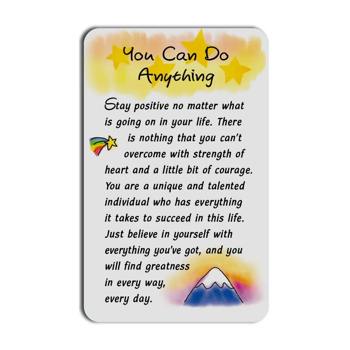 Can Do Anything Blue Mountain Arts Wallet Card