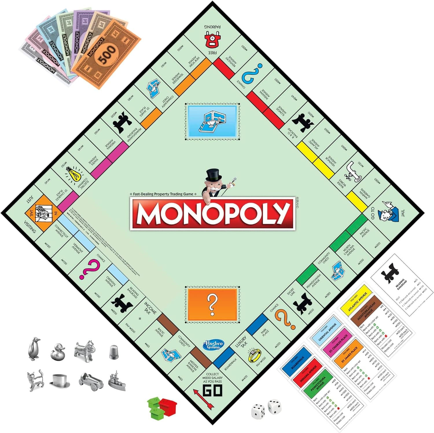 Monopoly Game, Family Board Games for 2 to 6 Players, Board Games for Kids Ages 8 and Up, Includes 8 Tokens (Token Vote Edition, picture 3