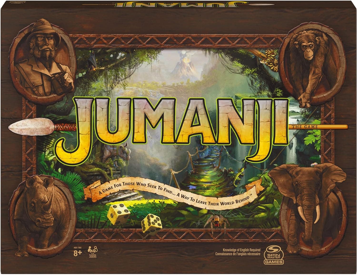 Jumanji The Game, The Classic Scary Adventure Family Board Game Based on The Action-Comedy Movie, for Kids and Adults Ages 8 & up, picture 6