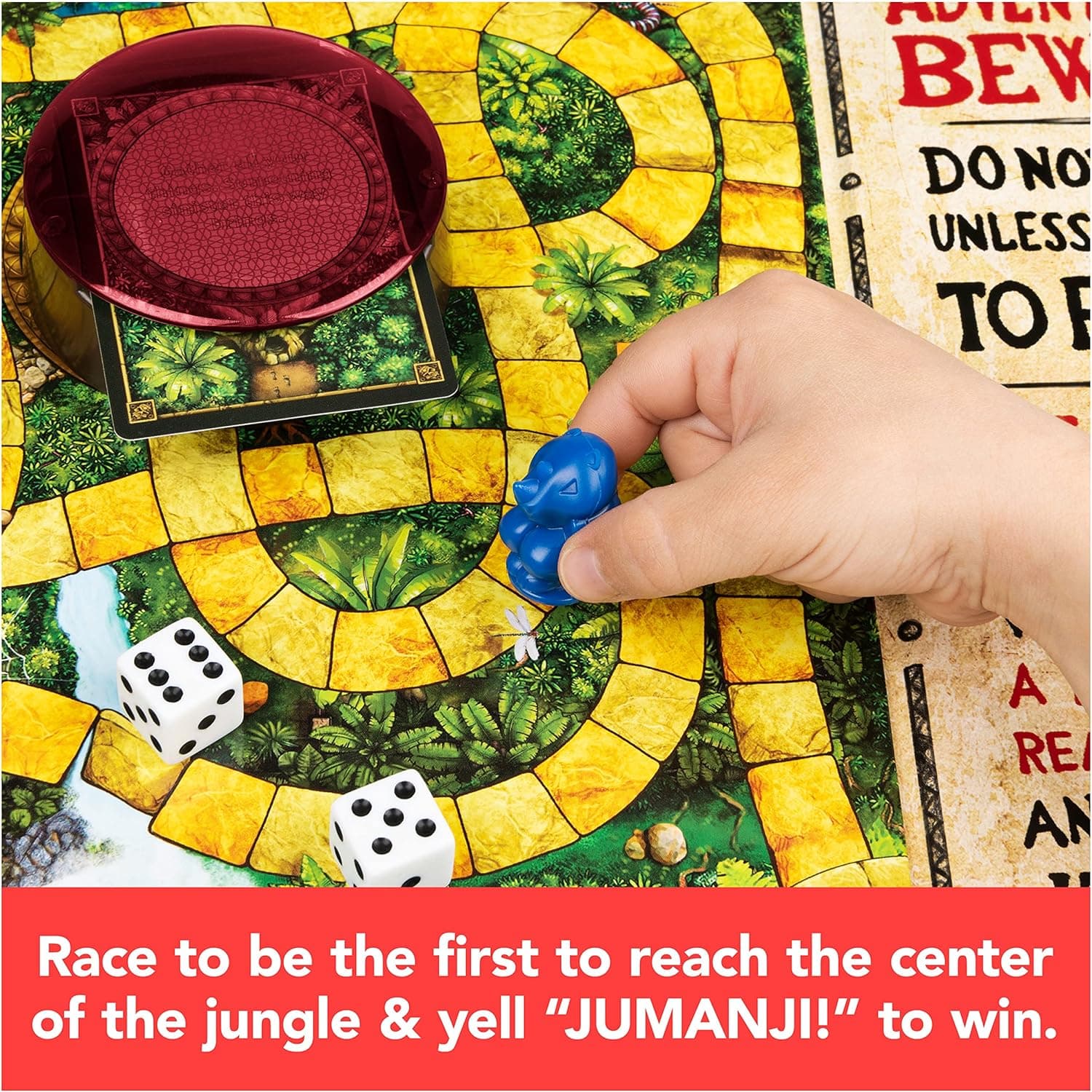 Jumanji The Game, The Classic Scary Adventure Family Board Game Based on The Action-Comedy Movie, for Kids and Adults Ages 8 & up, picture 3