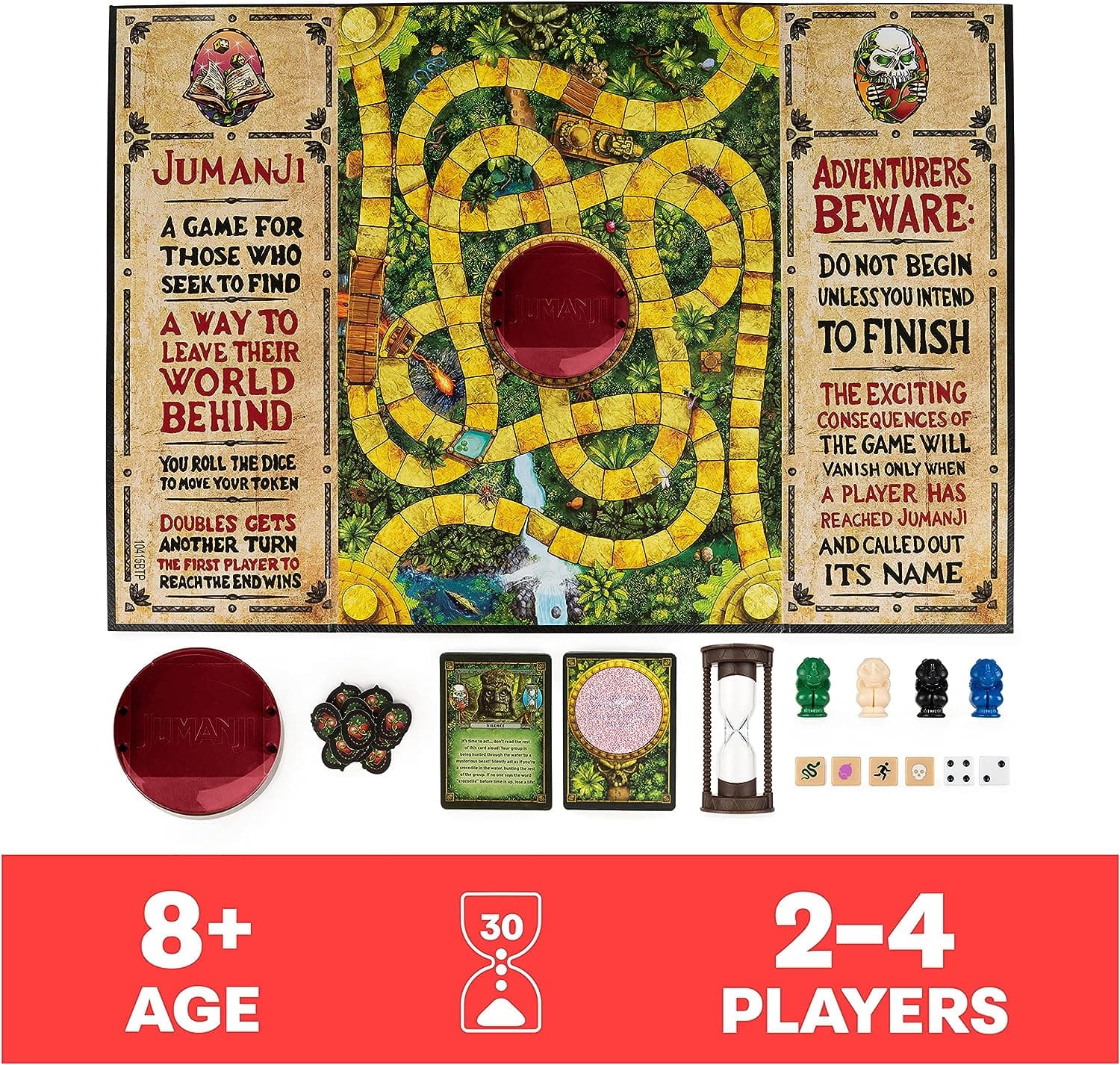 Jumanji The Game, The Classic Scary Adventure Family Board Game Based on The Action-Comedy Movie, for Kids and Adults Ages 8 & up, picture 5