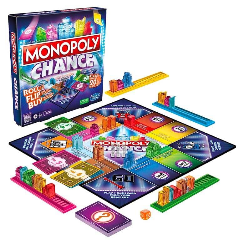 Hasbro Gaming Monopoly Chance Board Game for Adults and Kids | Fast-Paced Family Party Game | Ages 8+ | 2-4 Players, picture 2