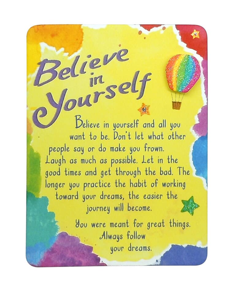 "Believe in Yourself" Magnet with Easel Back