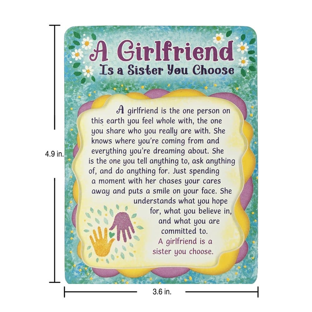 “A Girlfriend Is a Sister You Choose” Magnet with Easel Back, picture 2