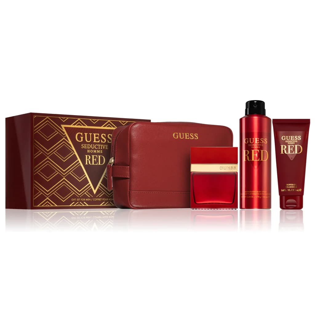 Guess Seductive Red by Guess 100ml EDT 4 Piece Gift Set