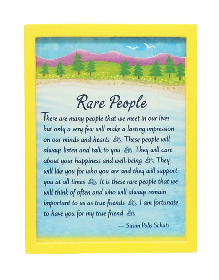 "Rare People” Magnet with Easel Back by Susan Polis Schutz