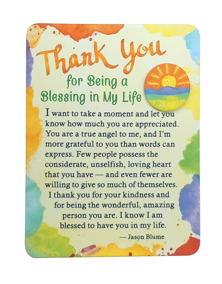 "Thank You for Being a Blessing in My Life" Magnet with Easel Back