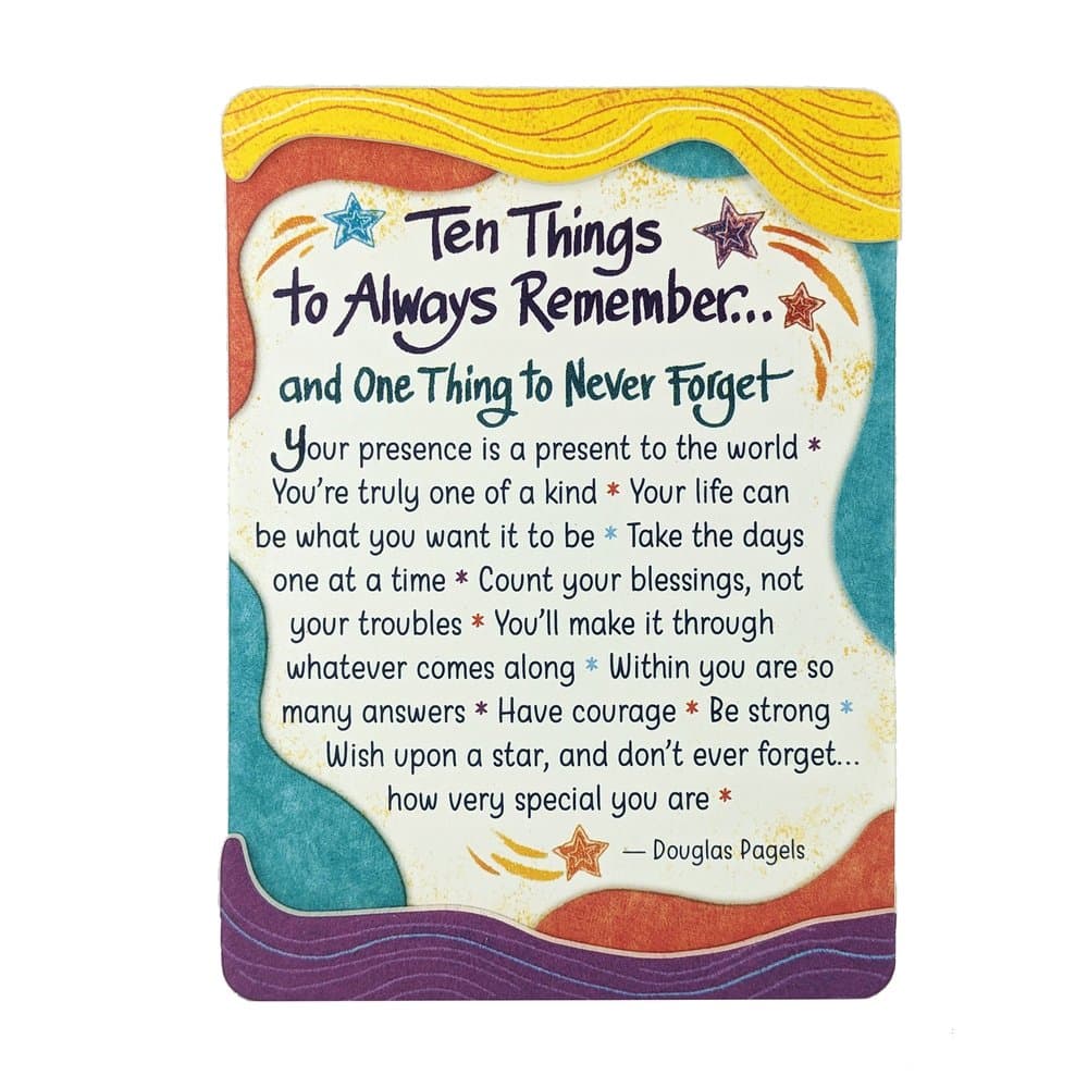“Ten Things to Always Remember… and One Thing to Never Forget” Magnet with Easel Back
